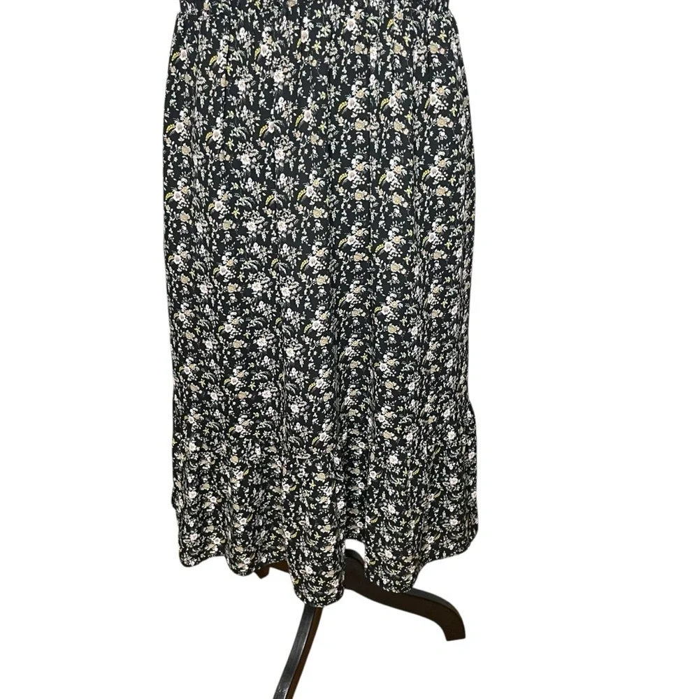 J. Crew Mercantile cap-sleeve midi dress superbloom size S